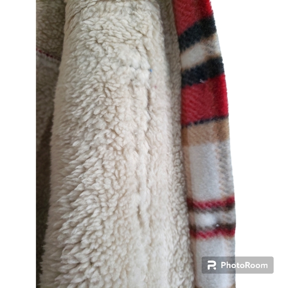 Sage Plaid Fall Sweater Shirt Jacket - Picture 6 of 11